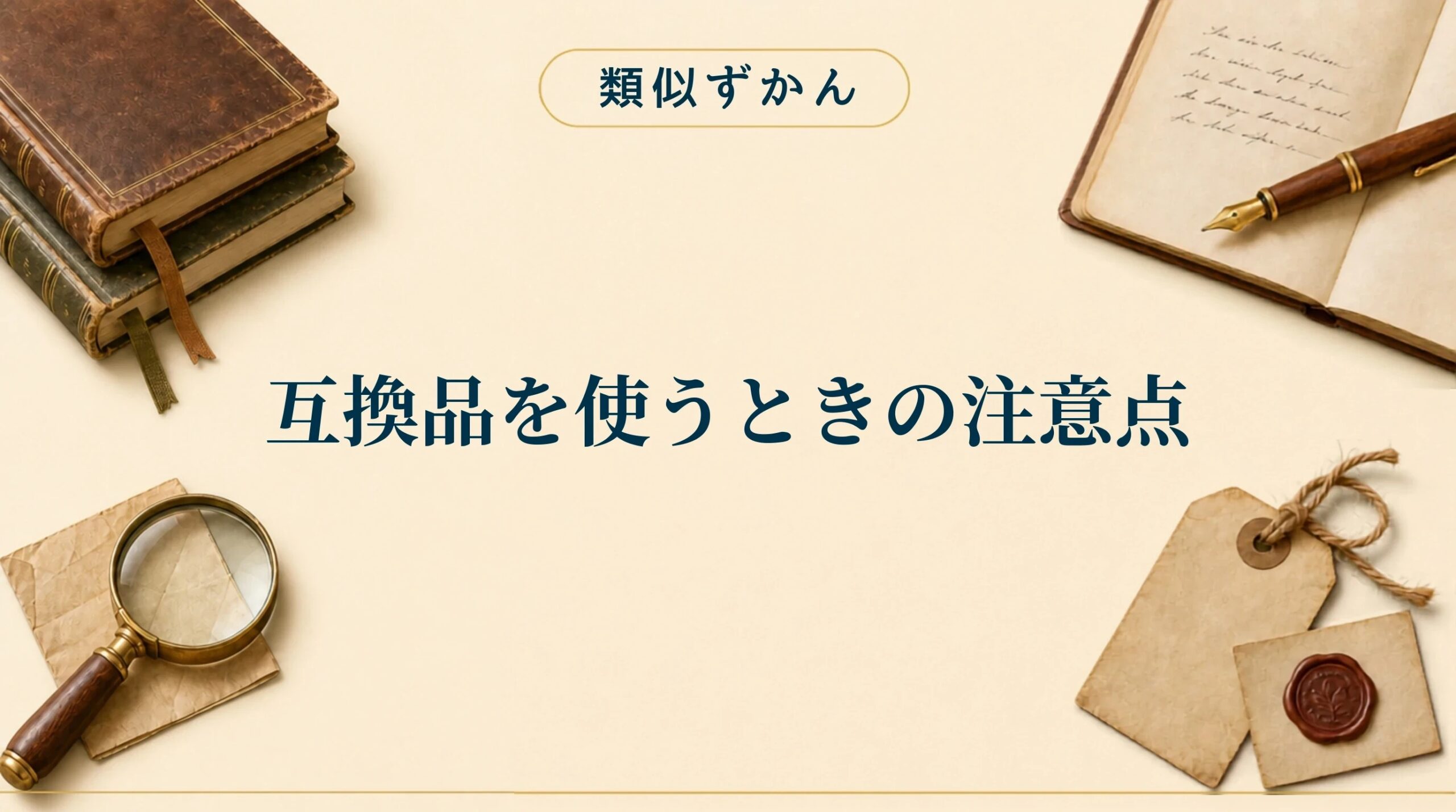 互換品を使うときの注意点(保証・規格)