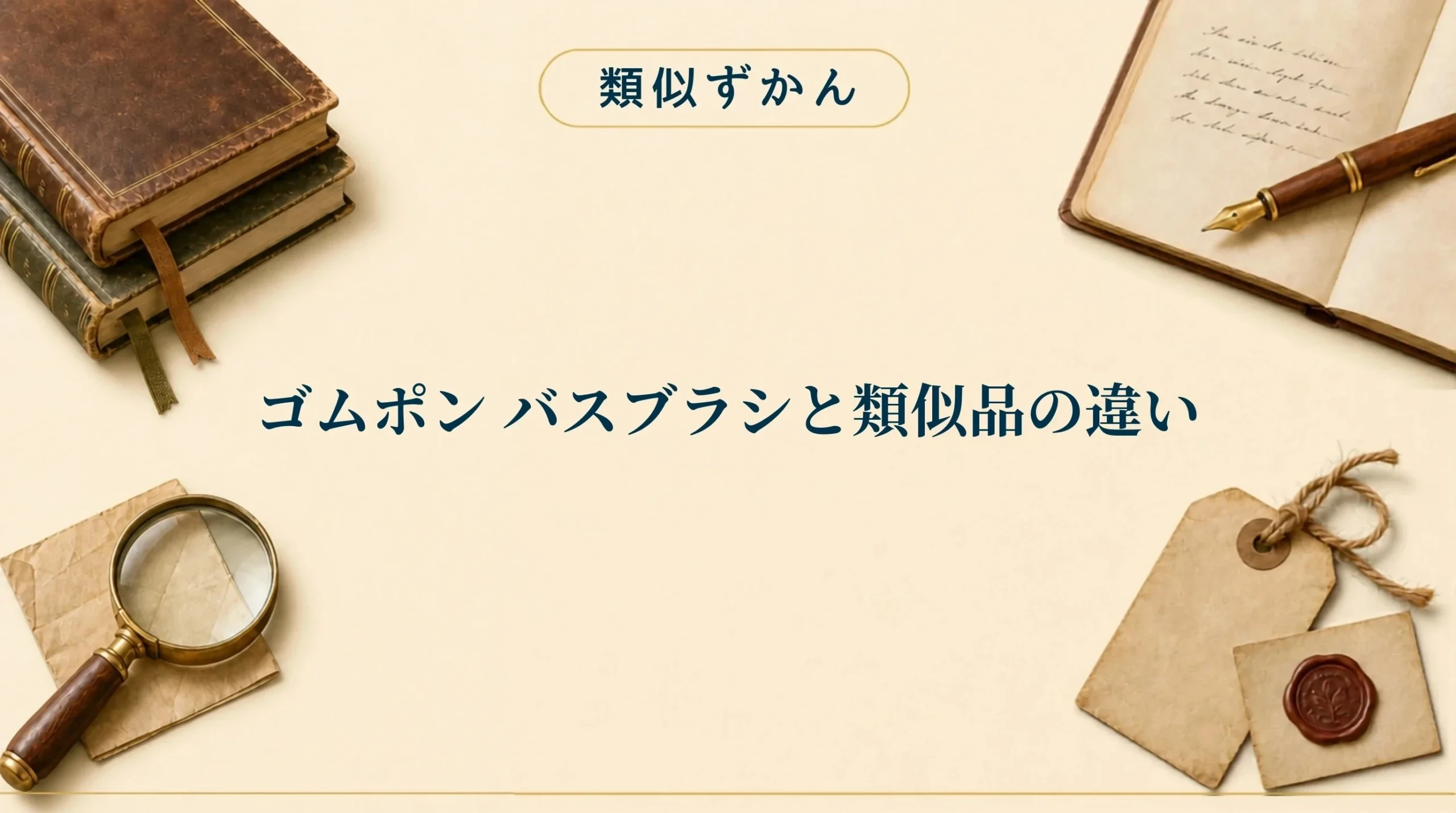 ゴムポン バスブラシと類似品の違い